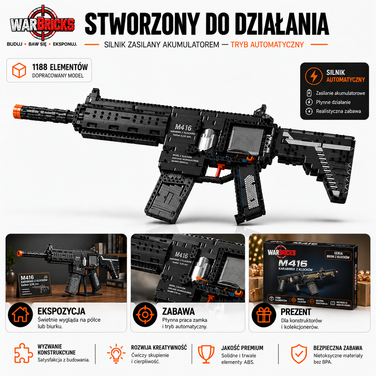 M416 - Karabin Szturmowy (1188 Elementów)