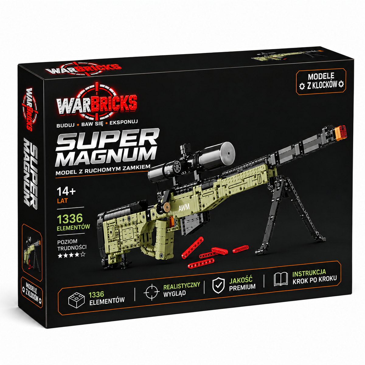 AWP - Karabin Snajperski (1336 Elementów)