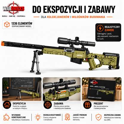 AWP - Karabin Snajperski (1336 Elementów)